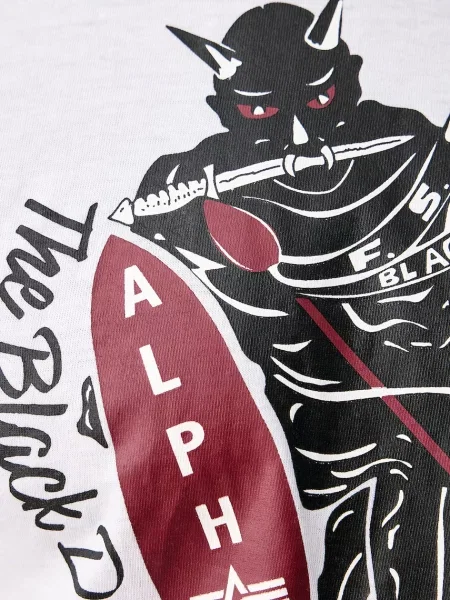 Alpha Industries тениска мъжка от Black Devils бяло