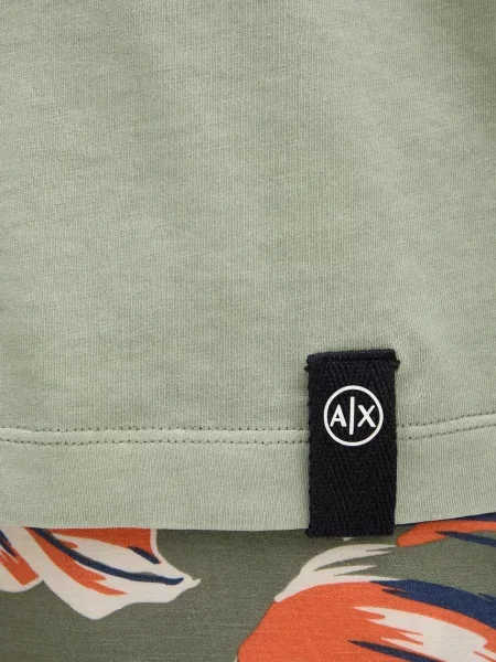 Футболка Armani Exchange з принтом зелений