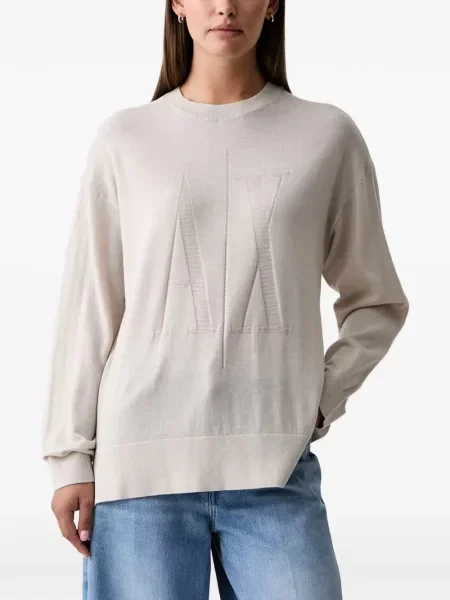 Pulover Armani Exchange cu autograf