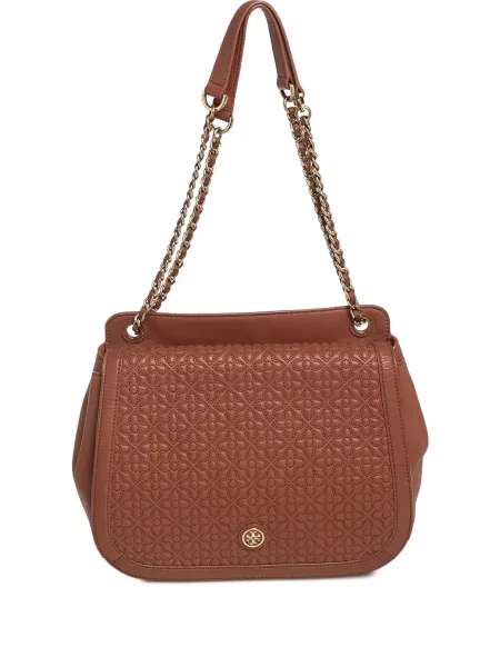Geanta de piele Tory Burch din piele maro