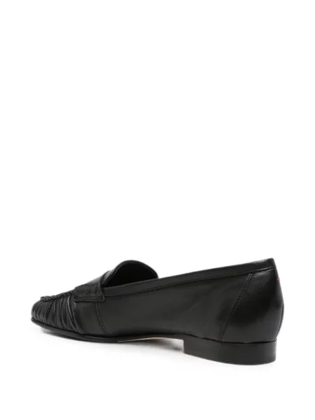Pantofi loafer Aeyde cu volane negru