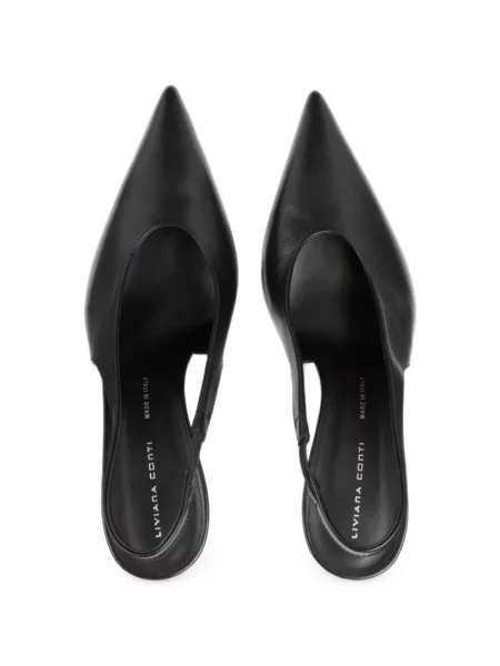 Pantofi cu toc Liviana Conti slingback negru
