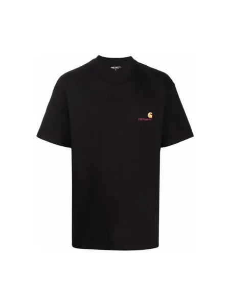 Carhartt WIP S/S American Script T-Shirt Black Mężczyźni Koszulki Carhartt WIP Size: M czarny