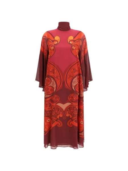 Rochie midi La Doublej de mătase roșu