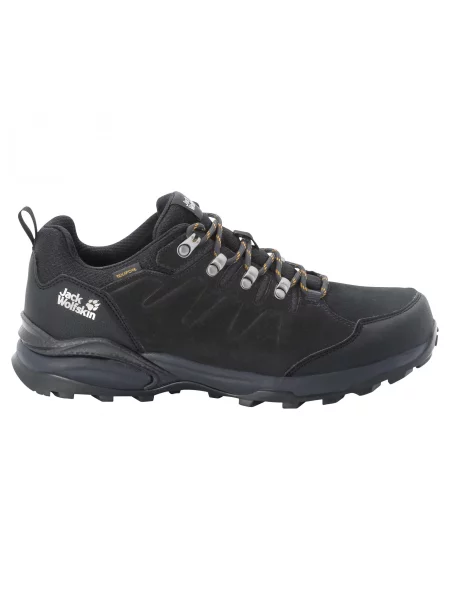 Шкіряні Тактичні черевики Jack Wolfskin Refugio Texapore Low темно-сірий сірі