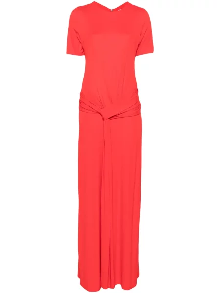 Rochie maxi Simkhai drapată de costum roșu