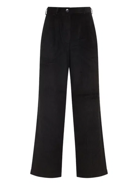 Pantaloni The Frankie Shop de catifea cord maro