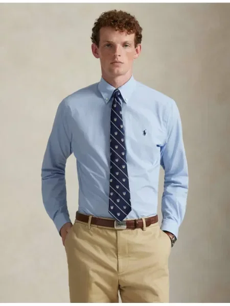 POLO RALPH LAUREN Cămașă | Custom fit | stretch albastru
