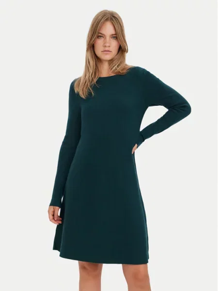Úpletové šaty Vero Moda zelené