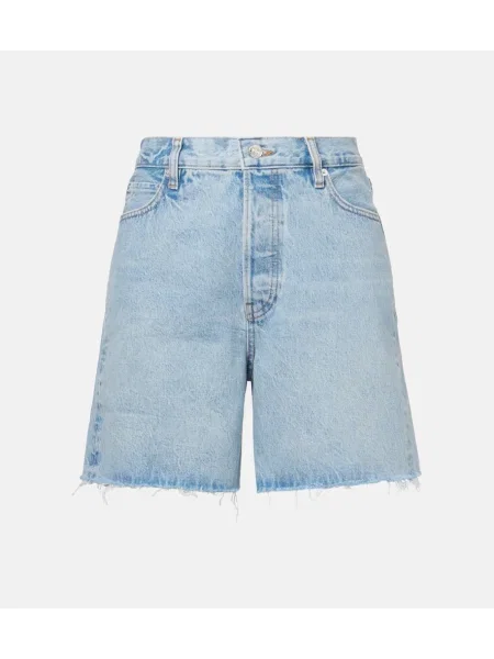 Szorty jeansowe Frame niebieskie