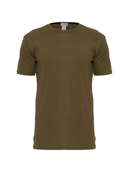 Tricou Mm6 Maison Margiela cu decolteu rotund verde