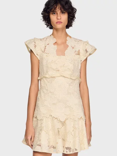 Сукня Sandro бежева