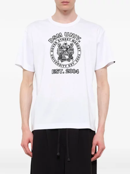 Tricou Dover Street Market cu imagine streetstyle alb