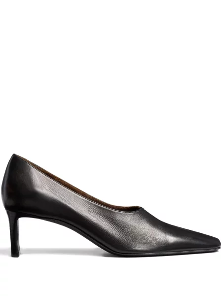 Pantofi cu toc Khaite cu vârf ascuţit negru