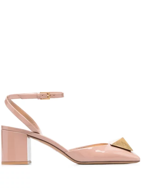 Pantofi cu toc Valentino Garavani din piele de lac roz