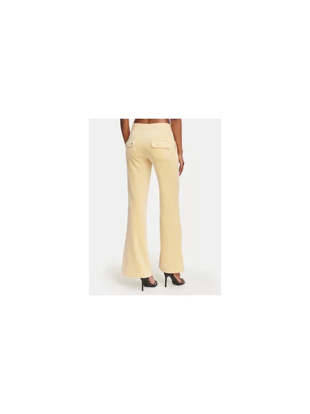 Juicy Couture Melegítő alsó Layla Regular Fit sárga