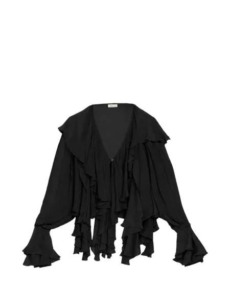 Bluză Blumarine cu volane negru