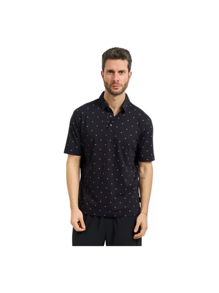 Armani Exchange Polo Czarny niebieska