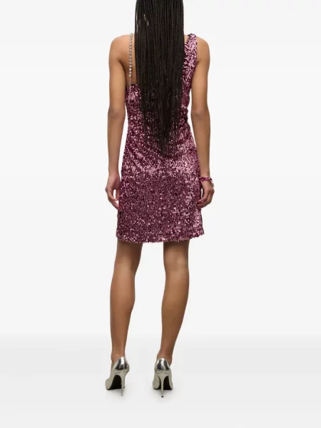 Rochie mini Area cu paiete de costum roz