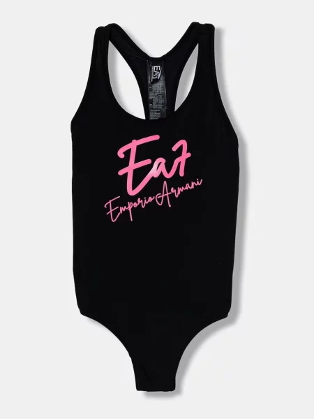 Emporio Armani gyerek egyrészes fürdőruha fekete