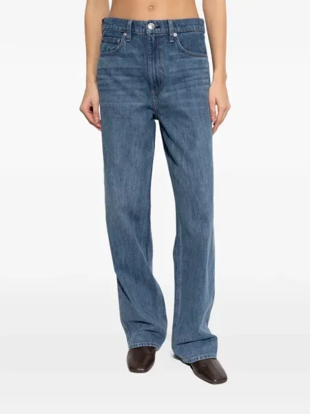 Blugi drepți Rag & Bone albastru