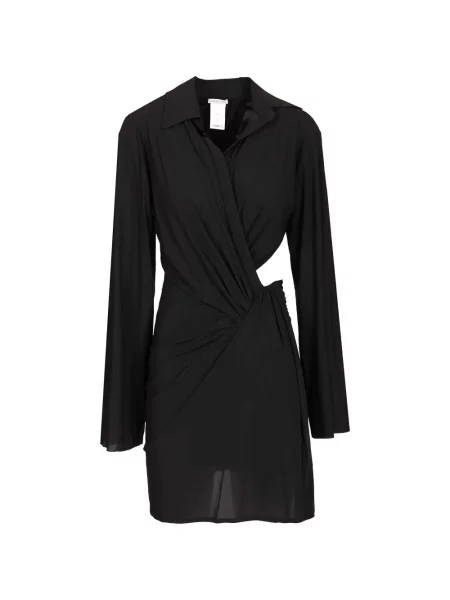 Sukienka mini Amazuìn drapowana czarna