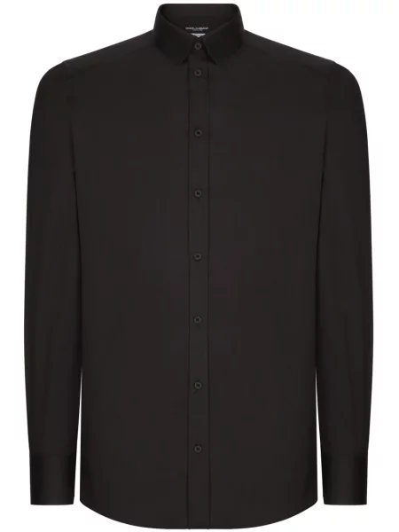 Cămașă Dolce & Gabbana lungă stretch negru