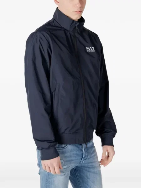 Яке тип бомбър Ea7 Emporio Armani с принт синьо