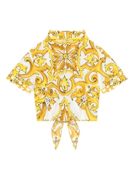 Koszula dziecięca Dolce And Gabbana żółta