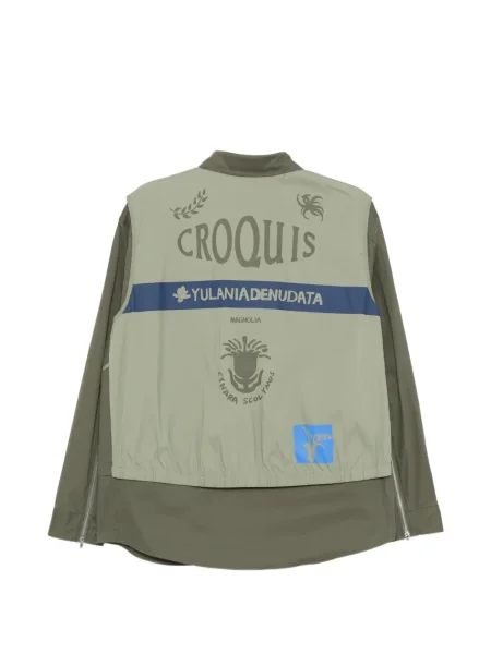 Geacă Croquis cu imagine verde