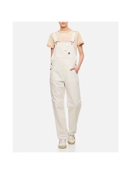 Dżinsowy kombinezon Carhartt Wip beżowy