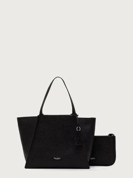 Marc O'Polo geantă shopper pentru femei din piele negru