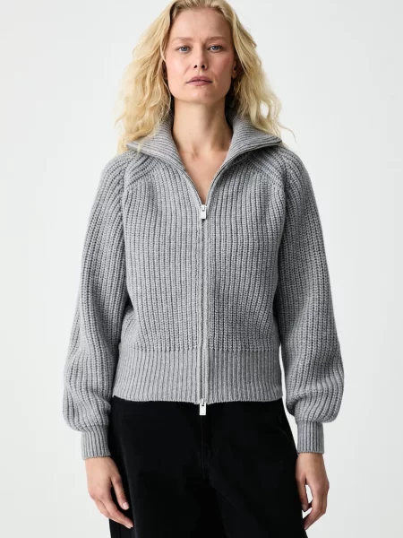 La Mania cardigan pentru femei din lână FENN gri