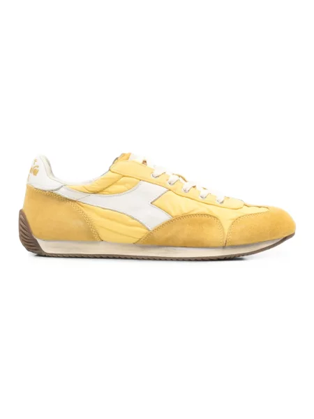 Sneakersy Diadora skórzane żółte