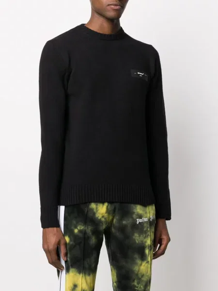 Pulover Off-white cu imagine alb