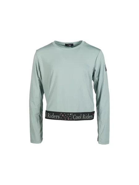 T-shirt z długim rękawem dziewczynka HKM Hailey zielona