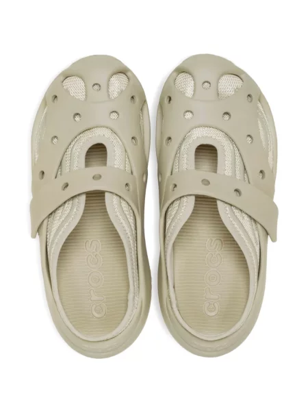 Papuci tip mules Crocs verde