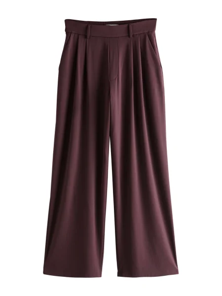 Next Pantaloni cutați burgundy roșu