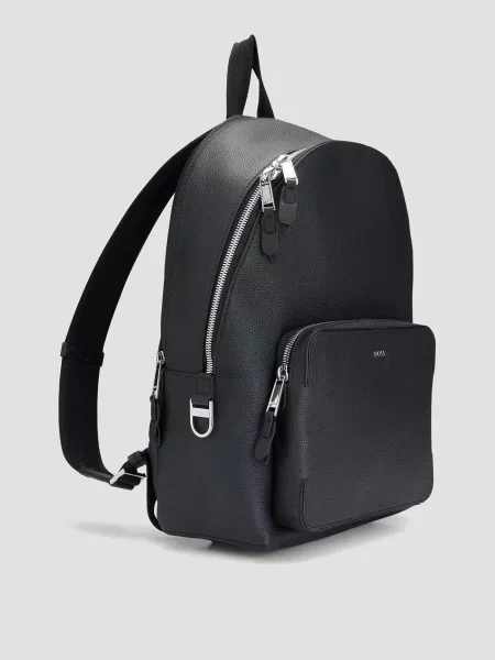 Кожаный рюкзак Boss черный