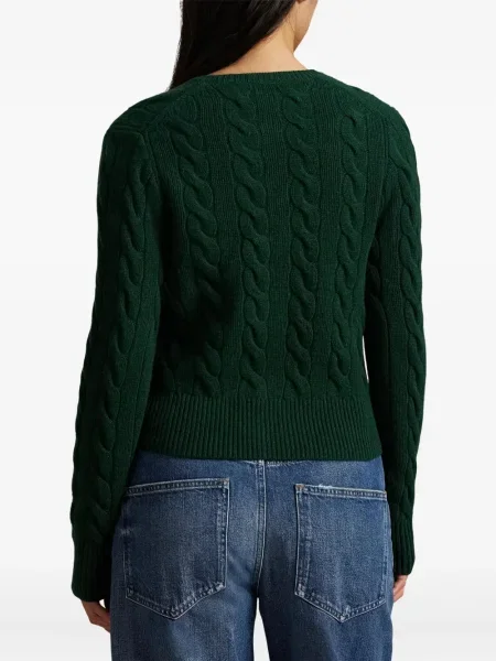 Căciulă Polo Ralph Lauren cu broderie cu dungi cowboy roșu