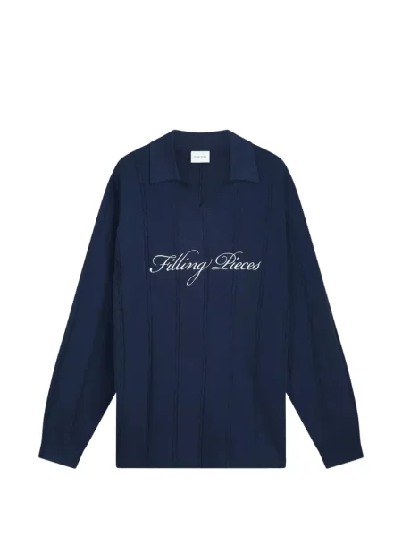 Fotbal tricou polo Filling Pieces tricotate albastru
