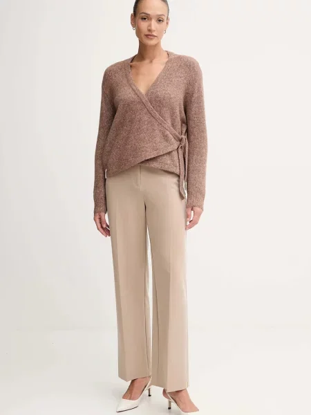 Кардиган з додаванням вовни Gaudi легкий коричневий