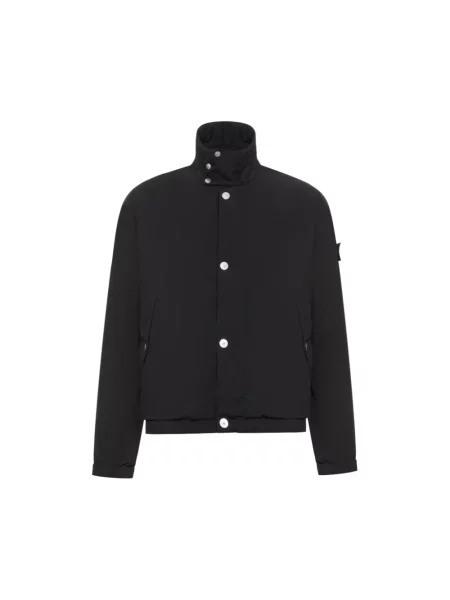Lekka kurtka Stone Island z kamieniami czarna