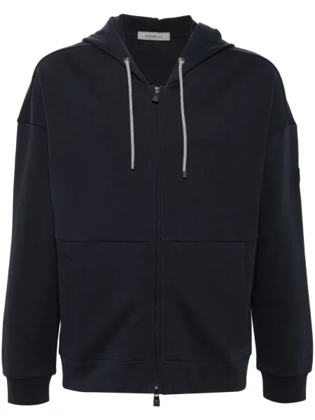 Mikina s kapucí Corneliani modrá