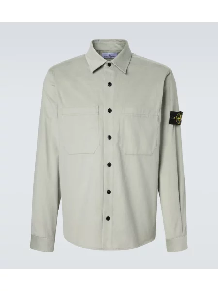 Cămașă Stone Island cu strasuri verde