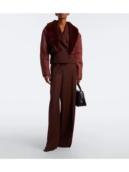 Sacou Max Mara de lână cu două rânduri de nasturi