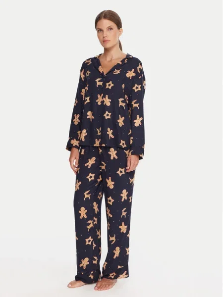 Hunkemöller Pijama Gingerbread negru