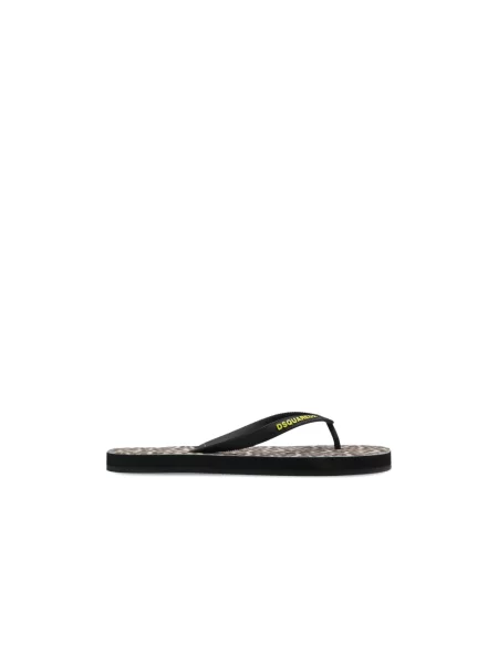 Klapki Dsquared2 z logo czarne