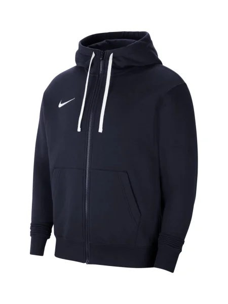 Hanorac cu glugă Nike din fleece alb