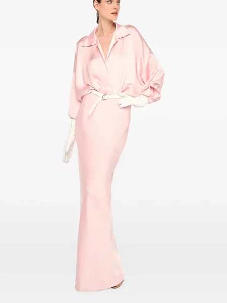 Fusta maxi Norma Kamali roz